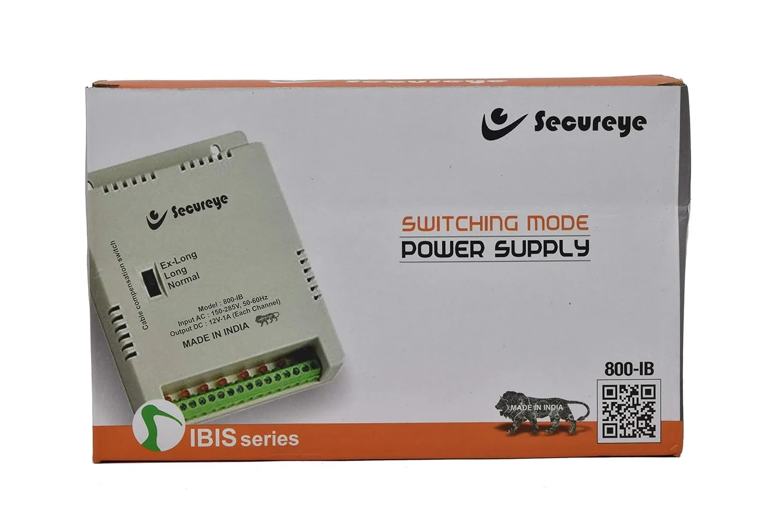 Secureye CCTV Power Supply for 8‑Channel Cameras 12V 10A SMPS — view 4